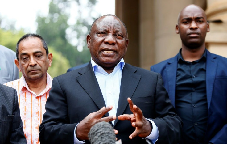 South African president and African Union chairman Cyril Ramaphosa said the coronavirus represents a setback to the continent's progress