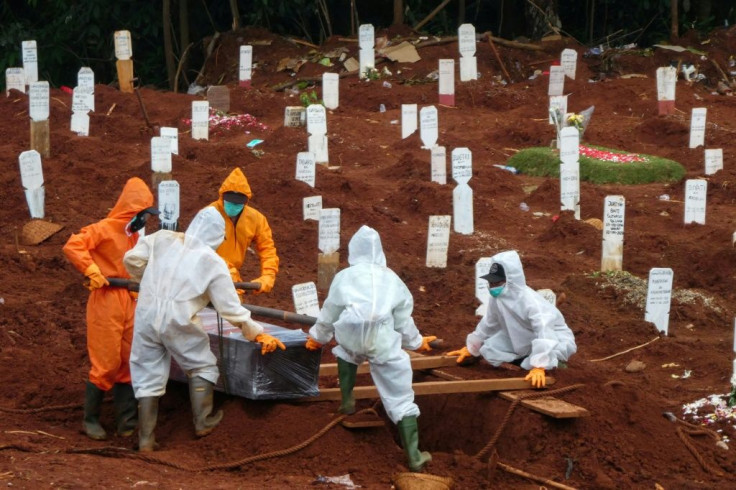 A burial site in Jakarta