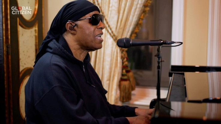 Stevie Wonder performs during "One World: Together At Home" presented by Global Citizen, a special event celebrating health care workers battling coronavirus