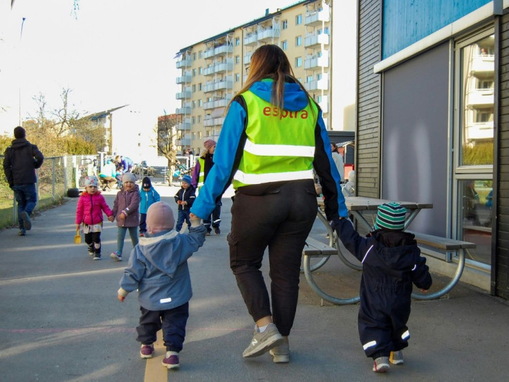 Nurseries in Norway reopened Monday as the country started cautiously reopening