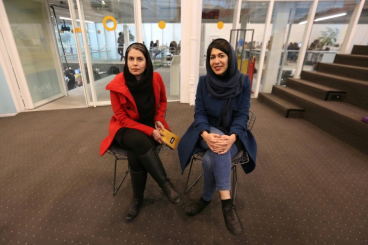 Fatemeh Ashrafi,(L), and Anis Amir Arjmandi,(R), say there are more opportunities at startups