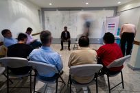 In February 2020, men participate in a therapy to reflect on male chauvinism and why it is deeply entrenched in Mexican society as well as on the forms of violence they exert on women and the consequences it entails