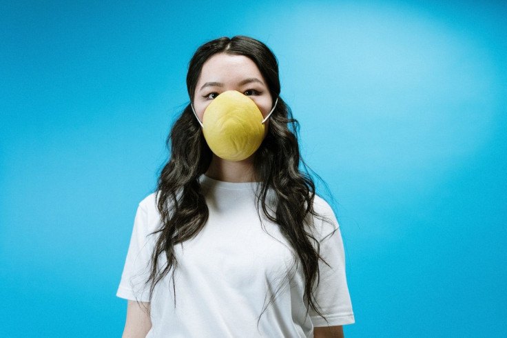 coronavirus DIY mask made of bra pad