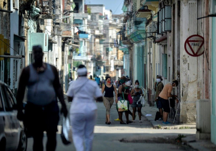 People shopping in Havana are only able to go to small shops, and not all products they want are available