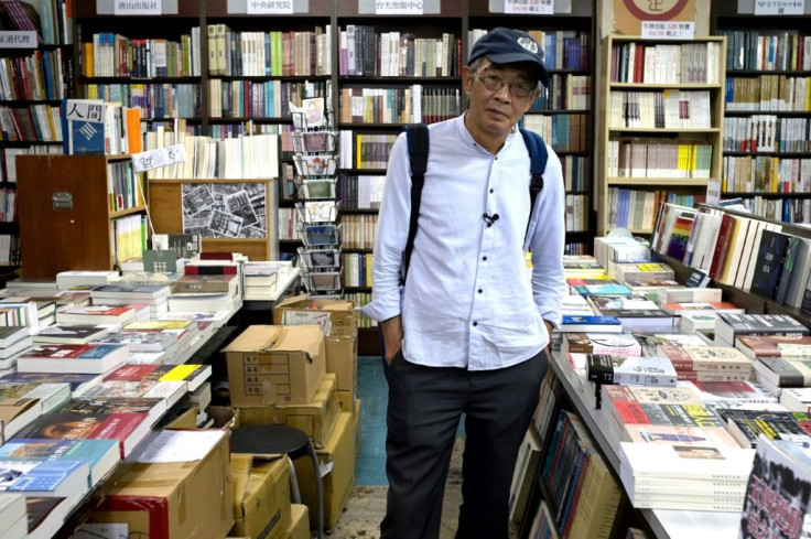Hong Kong book seller Lam Wing-kee at the Tonsan book store in Taipei