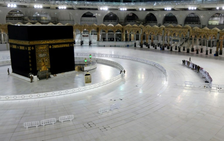 In the Islamic holy city of Mecca in Saudi Arabia, the Grand Mosque, usually packed with tens of thousands of people during Ramadan, was deserted as religious authorities suspended the year-round Umrah pilgrimage
