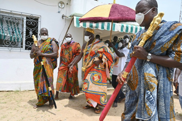 King Amon N'Douffou V called coronavirus a "bad spirit"