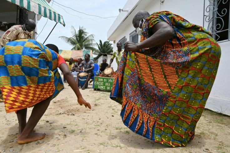 The exorcism featured dancers