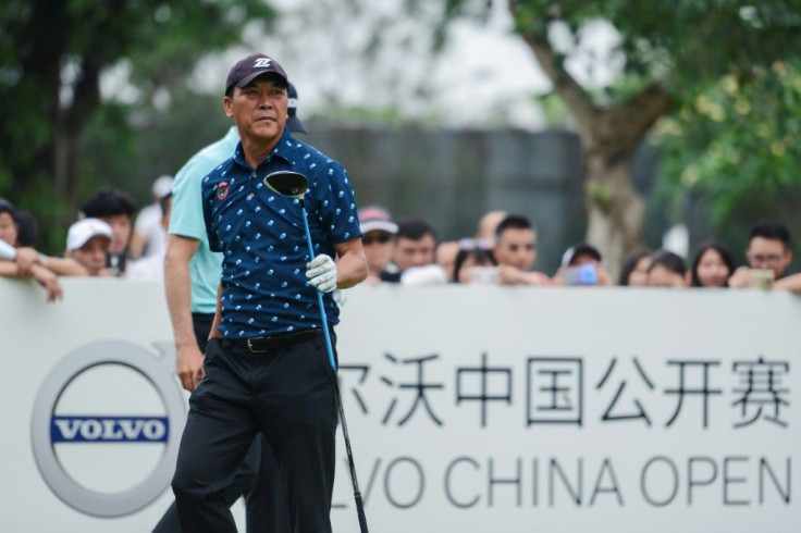 Pioneer: Zhang Lianwei at the 2019 Volvo China Open at Genzon Golf Club, Shenzhen. Zhang, China's first professional golfer, is the only man to have played in every edition of the 25-year-old event