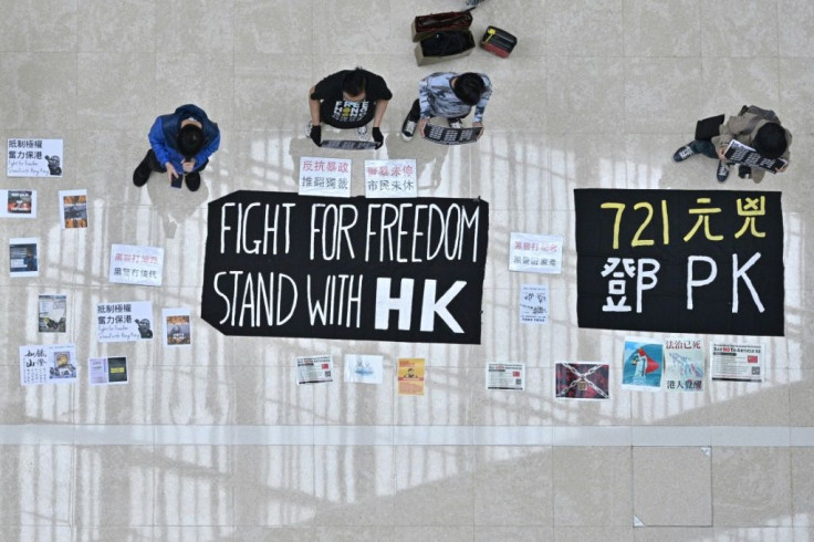 Flashmob rallies have resurfaced in Hong Kong