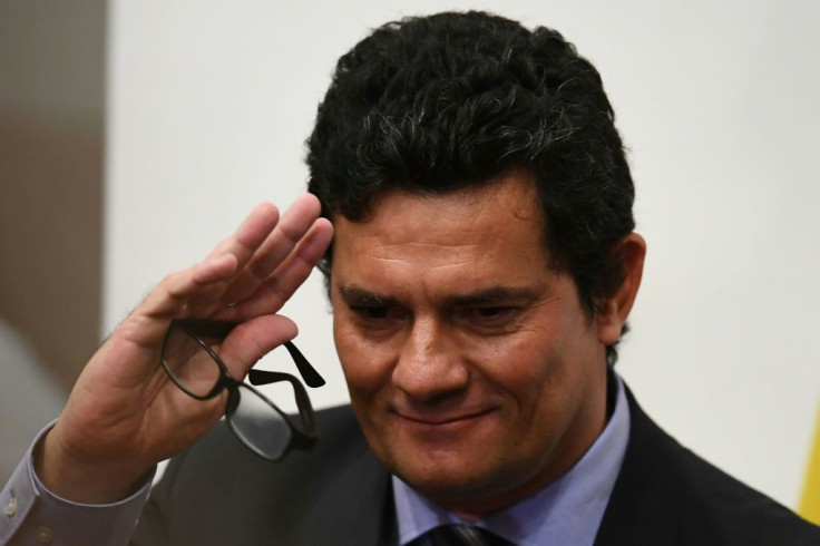 Sergio Moro is seen on April 24 in Brasilia