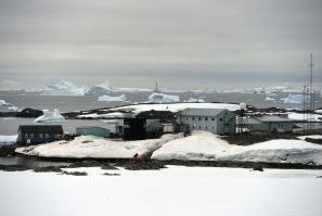 The Vernadsky research base on on Galindez Island, Antarctica, where Yuriy Otruba and his team will spend the next year