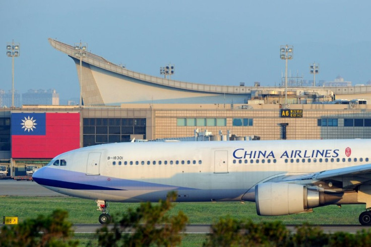 A China Airlines plane taxies on the tarmac of Taoyuan International Airport in Taiwan, which has shipped aid around the world to fight the COVID-19 coronavirus