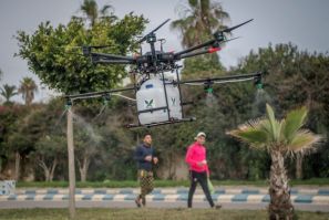 Morocco is trialling high tech solutions like disinfectant-spraying drones to help fight the new coronavirus