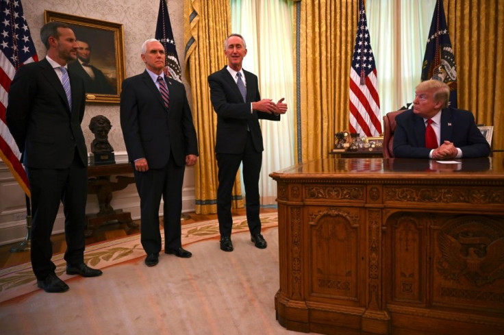 In the White House, officials including President Donald Trump and Vice President Mike Pence never wear masks, although they are frequently tested for coronavirus