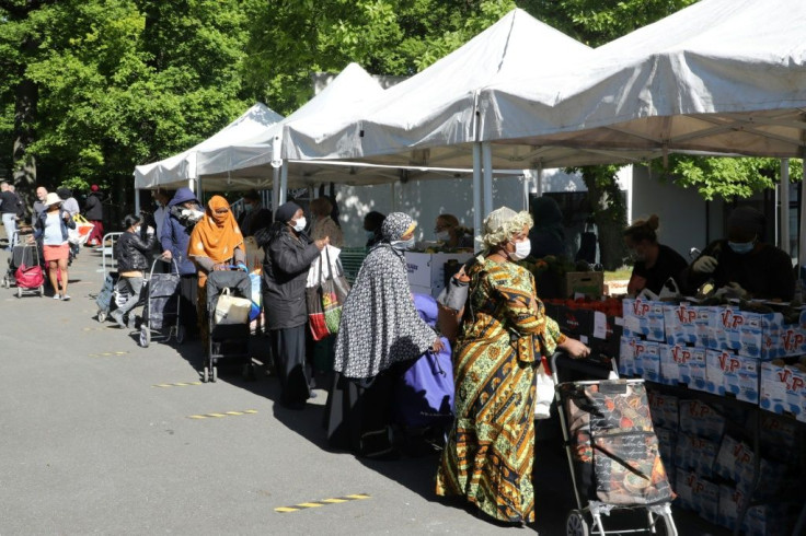 There has been a boom in people seeking food assistance as people have been thrown out of work by measures to slow the spread of the coronavirus