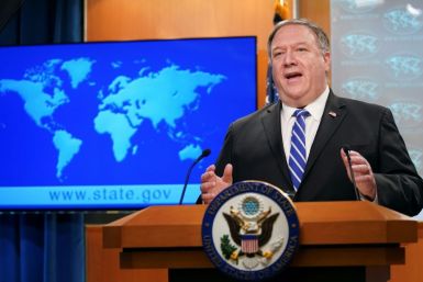 US Secretary of State Mike Pompeo renews his attacks on China at a news conference