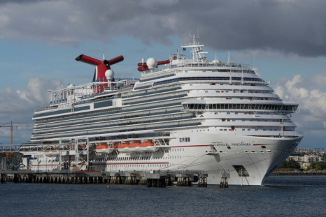 Carnival says it's making "strong progress" towards getting its crew members home -- its Panorama cruise ship is seen docked in Long Beach, California on March 7, 2020