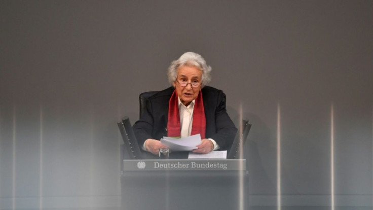 In January 2018, on the occasion of Holocaust Remembrance Day, Lasker-Wallfisch delivered a fiery speech to the Bundestag lower house of parliament in Berlin