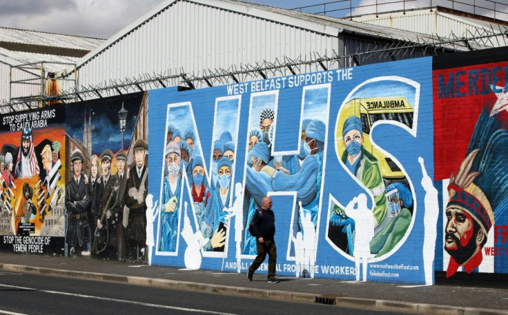 Street art in Belfast now lauds health service workers in the frontline of the fight against the coronavirus pandemic