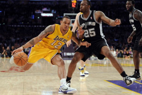 Shannon Brown of the Los Angeles Lakers