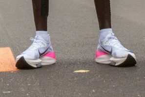 Eliud Kipchoge's controversial Nike AlphaFly prototype shoes contained three carbon-fibre plates which give a propulsive sensation to each stride