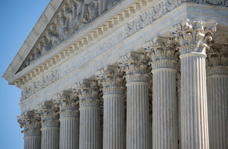 A view of the US Supreme Court in Washington; in May 2020 for the first time the nine justices, confined at home by the pandemic, have heard arguments by phone