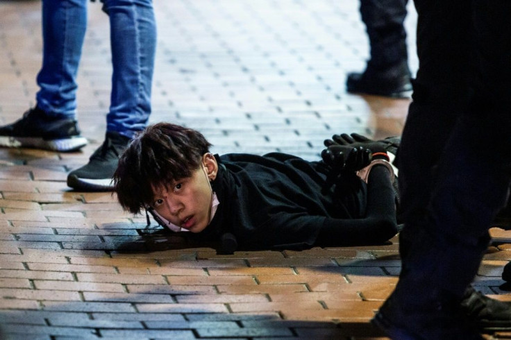 In the evening clashes spilled into the streets, with police using batons and pepper spray in the busy commercial neighbourhood of Mong Kok, and making more arrests