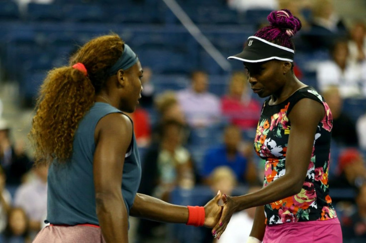Serena Williams and Venus Williams, seen here playing doubles at the 2013 US Open, teamed up in an Instagram live workout offering keep-fit tips during coronavirus quarantine