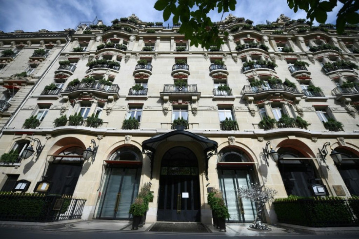 The luxury hotel "Plaza Athenee" in Paris, like others in France, has been forced to close due to the coronavirus pandemic