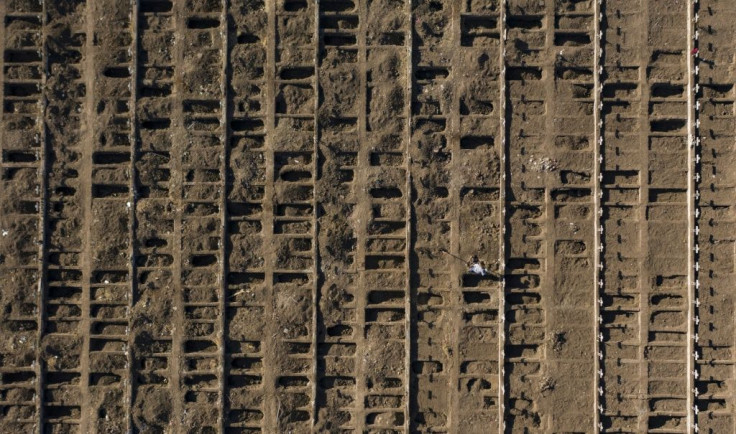 Gravediggers were preparing 2,000 fresh graves to cope with the pandemic