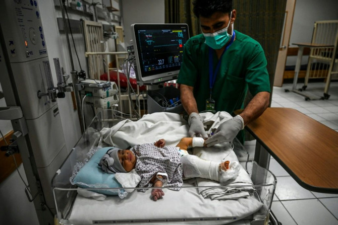 Newborn baby, Bibi Amena, was shot in her right leg during attack