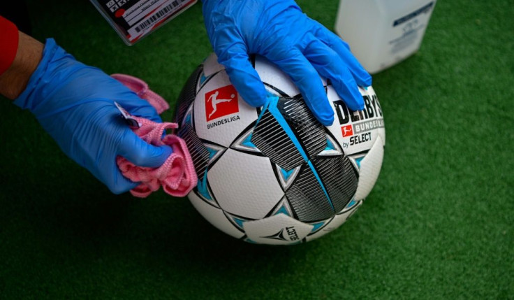 Football must be regularly disinfected during Bundesliga matches, according to rules governing the league's restart