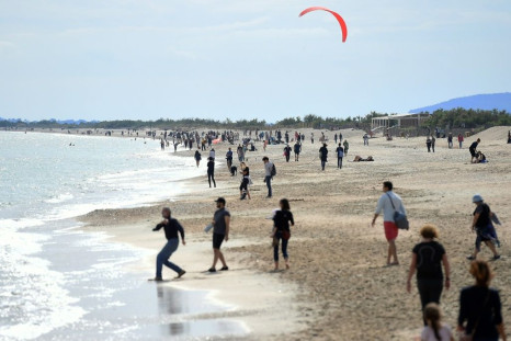 People enjoyed newly reopened beaches in France, Greece and Italy