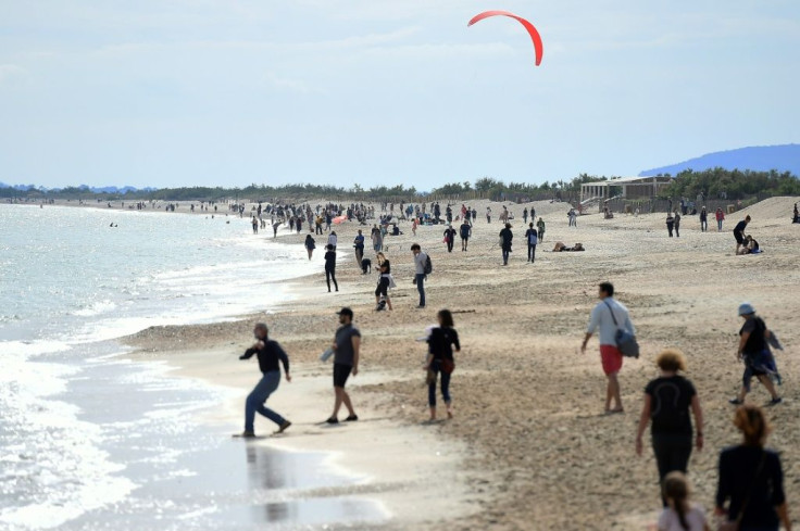 People enjoyed newly reopened beaches in France, Greece and Italy