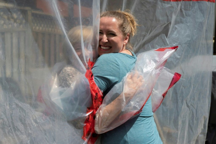 "It was a great gift," said Carolyn Ellis of the "hug glove" she and her husband invented for Mother's Day