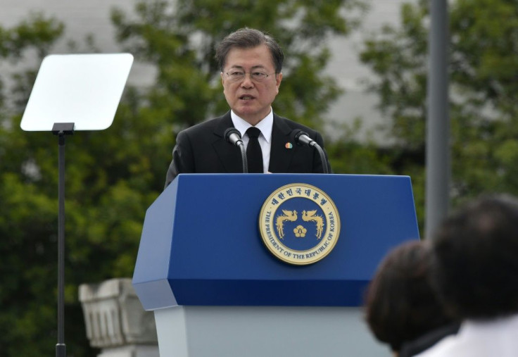 South Korean President Moon Jae-in said 'Those who survived fought for democracy to fulfil the yearnings of the dead'