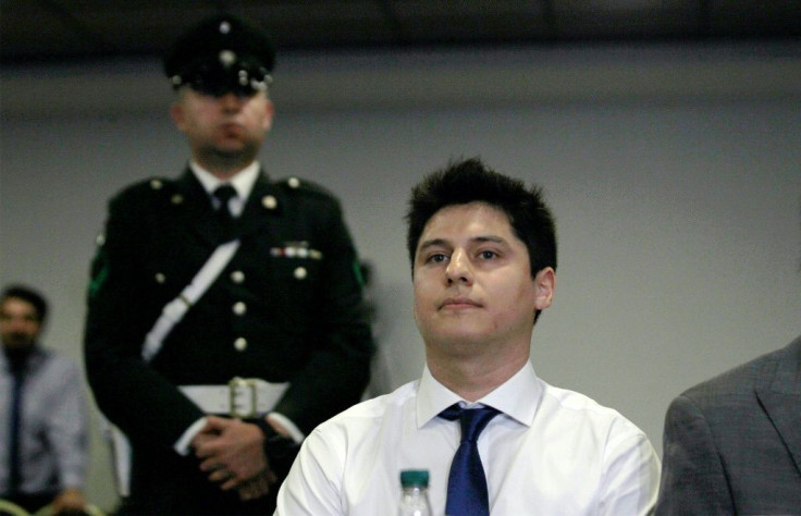 Chilean Nicolas Zepeda, pictured at an extradition hearing in Santiago March 5, 2020, has been ordered sent back to France to face trial for the alleged murder of a Japanese student