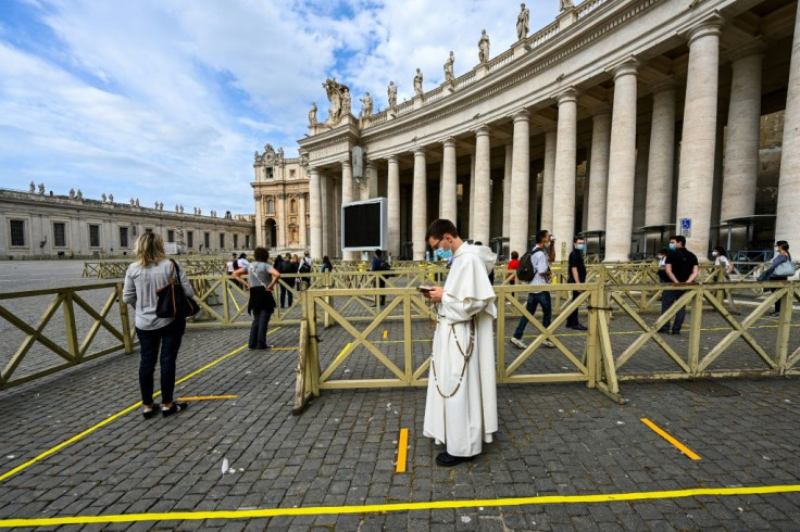 St. Peter's Basilica in the Vatican City was one of the major religous sites to reopen Monday