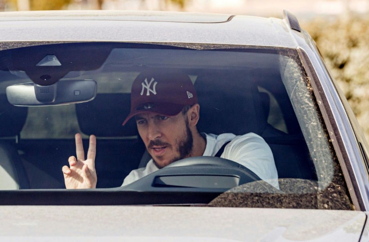 Eden Hazard and his Real Madrid team-mates returned to the club's training base to undergo coronavirus tests at the start of May