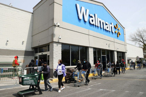 Walmart reported increased first-quarter profits following a surge in e-commerce sales for groceries and essential items from consumers stuck at home due to the coronavirus pandemic