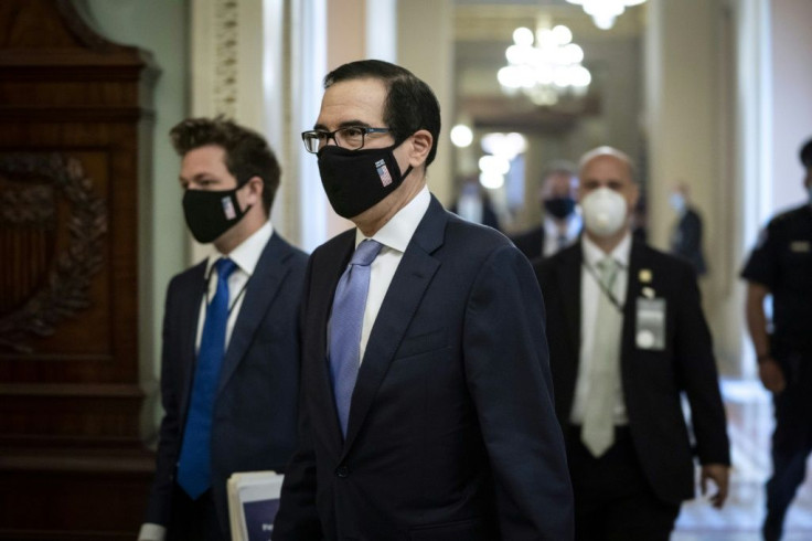 Treasury Secretary Steven Mnuchin, pictured in the US Capitol on May 19, 2020