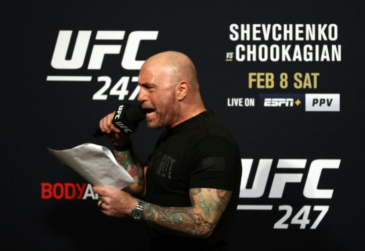 Joe Rogan (pictured February 2020) hosts the most downloaded podcast in the United States