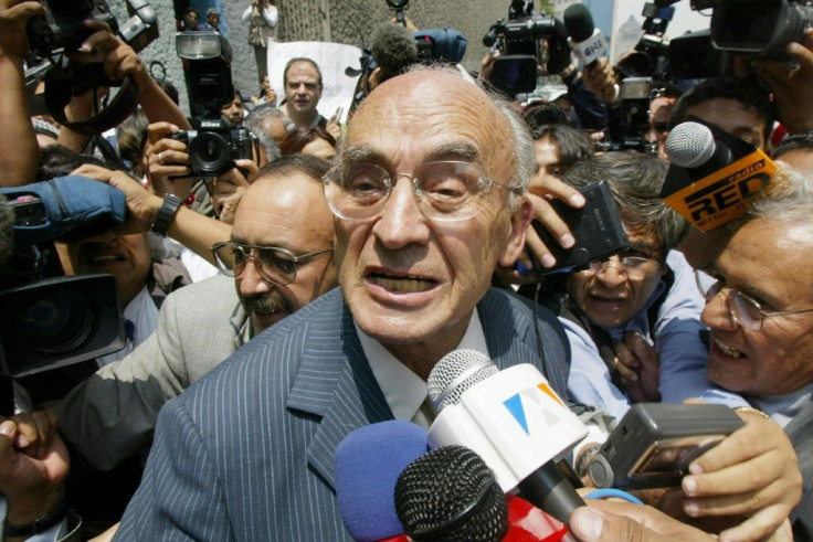 Mexican former president Luis Echeverria Alvarez (1970-1976) in 2002, as he faced charges of ordering the killing of students during his presidency
