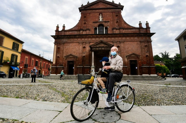 Codogno resident Giancarlo Barcelesi was among the locals enjoying a bicycle ride, making the most of the lockdown easing