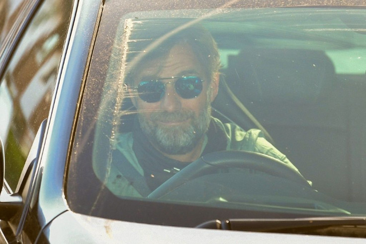 Back to work: Jurgen Klopp arrives at Liverpool's training ground on Wednesday