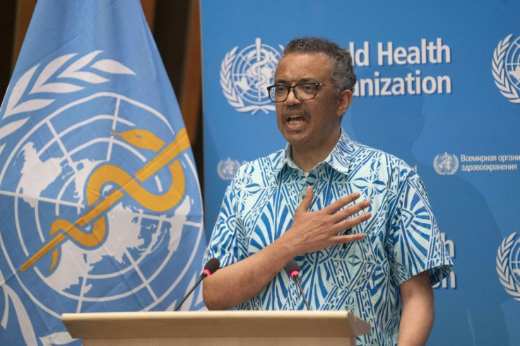 The WHO's chief Tedros Adhanom Ghebreyesus said that on May 19, 2020 (pictured), there were "106,000 cases reported to WHO -- the most in a single day since the outbreak began"