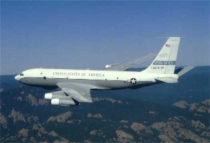 OC-135B surveillance aircraft