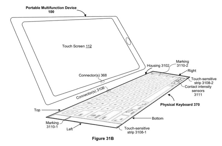 The new Keyboard as described in the patent