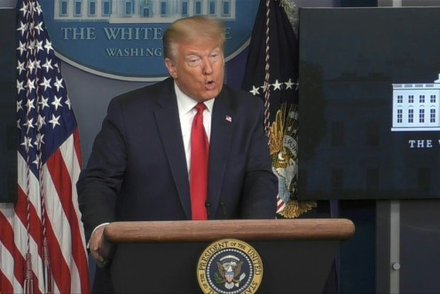 SOUNDBITEUS President Donald Trump urges state governors to let places of worship reopen identifying them "as essential places that provide essential services," during a press conference at the White House.